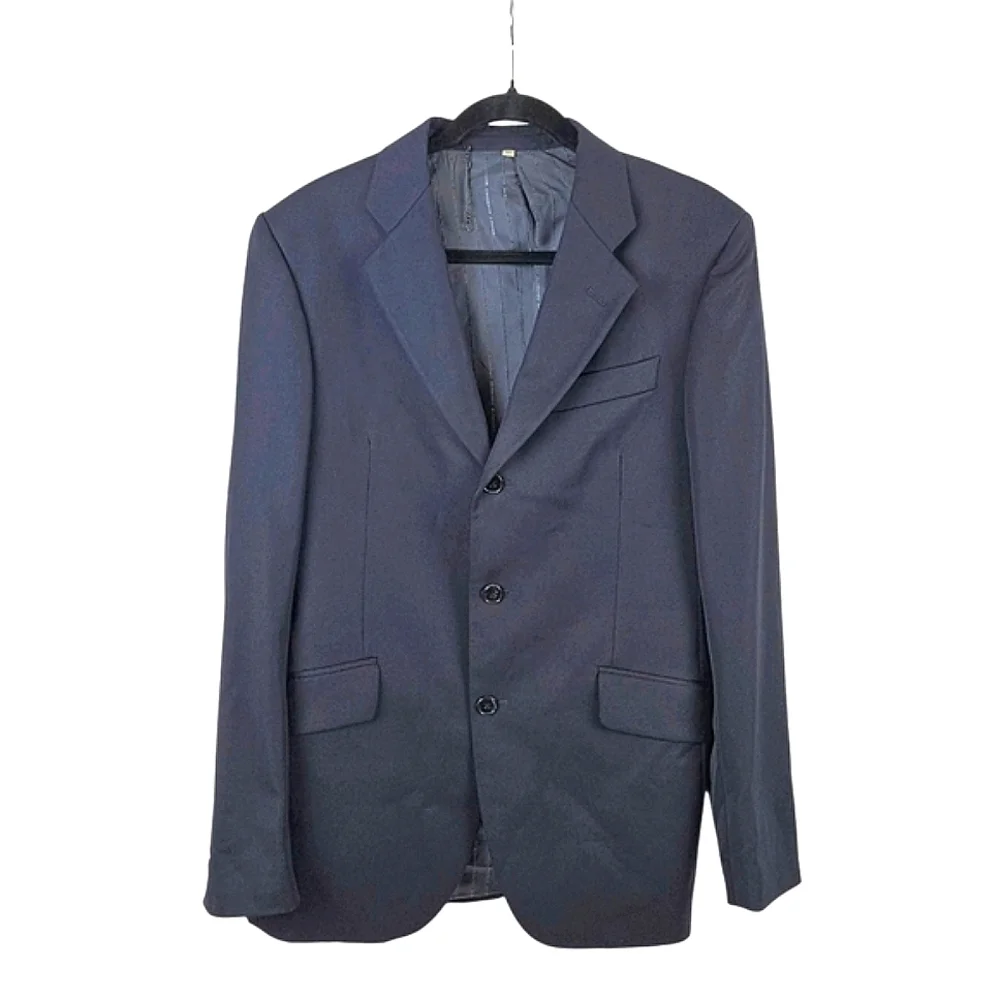 Burberry London Classic Blue Men's Wool Blazer